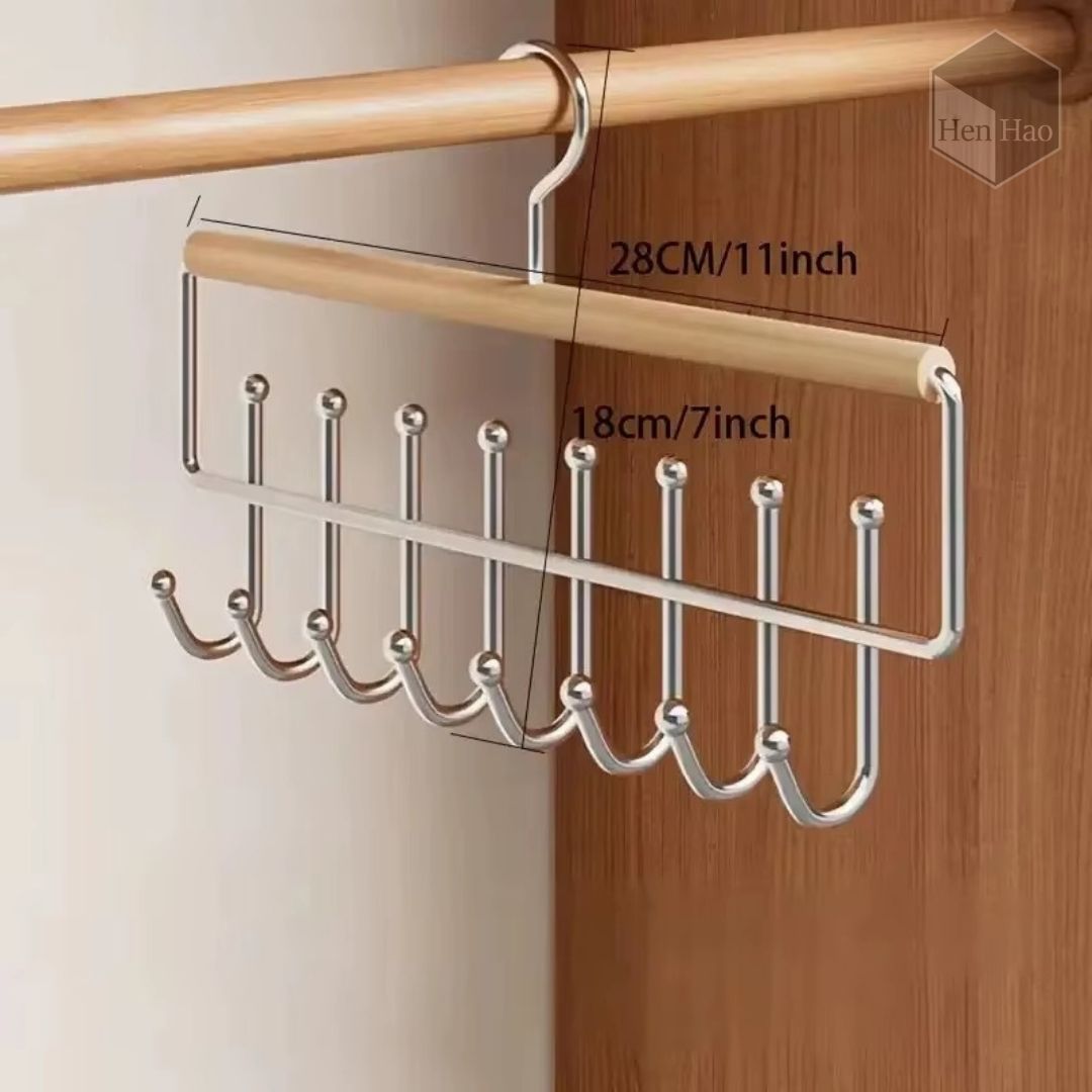 Colgador multiuso de madera