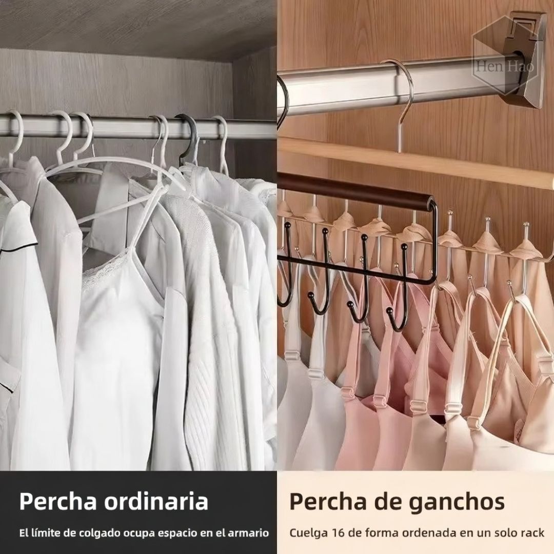 Colgador multiuso de madera