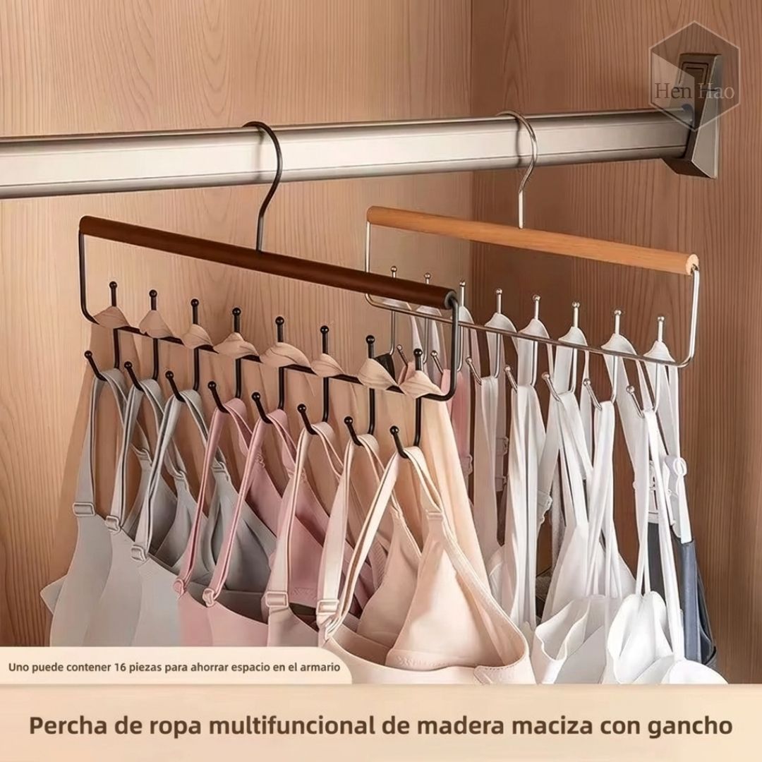 Colgador multiuso de madera