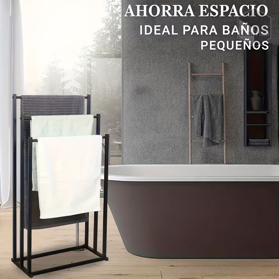 Toallero de baño independiente de 3 niveles
