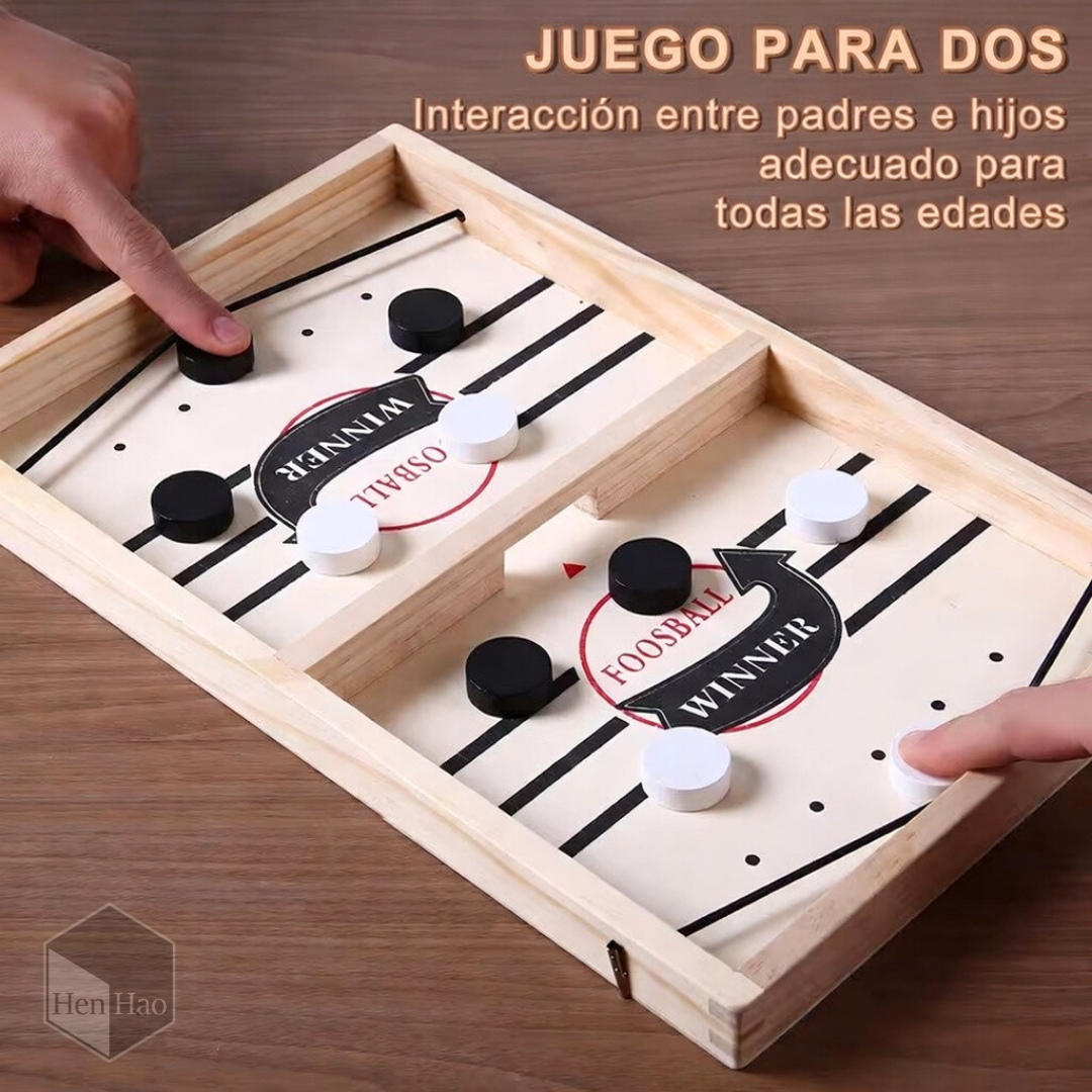 Juego de Catapulta Rápida de Madera - Sling Puck
