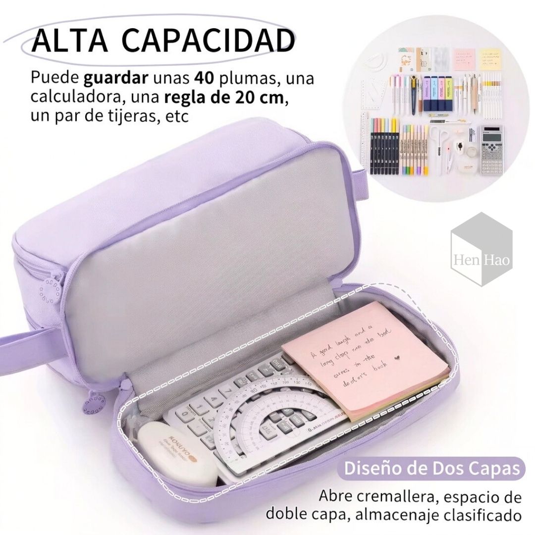 Estuche organizador de gran capacidad