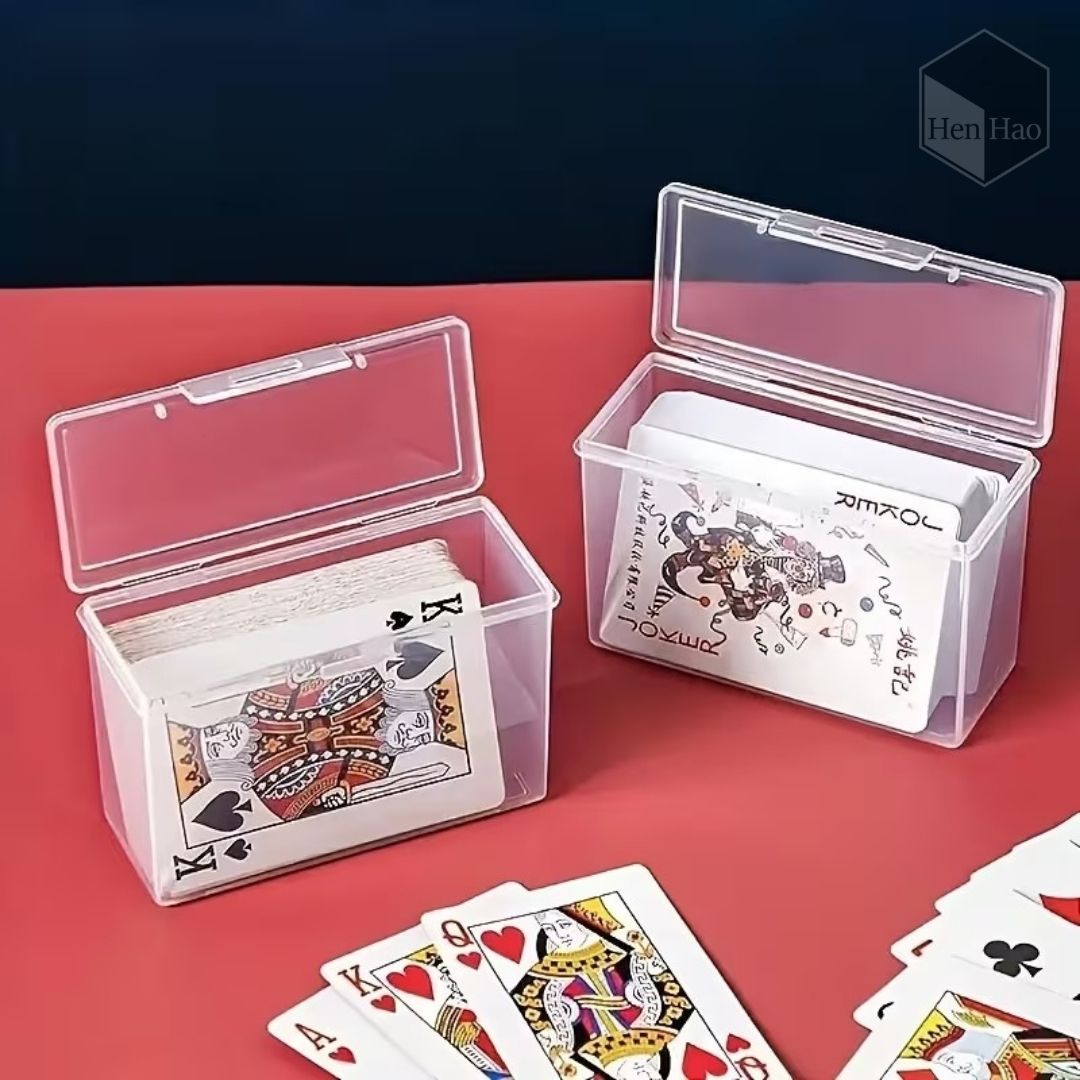 Caja organizadora transparente para tarjetas