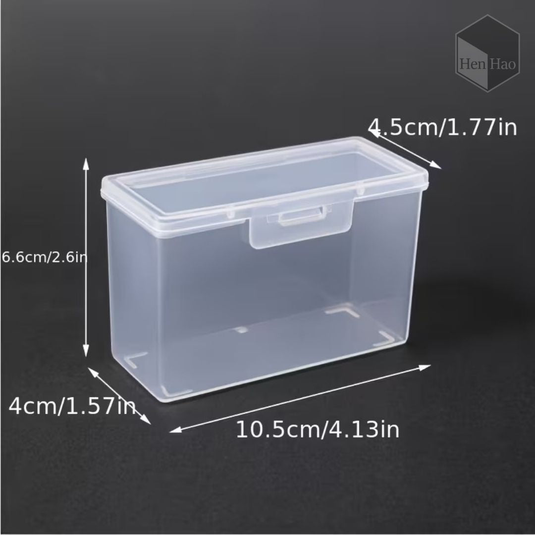 Caja organizadora transparente para tarjetas