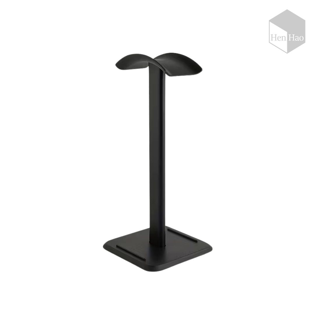 Soporte de auriculares de aluminio y ABS con base para celular