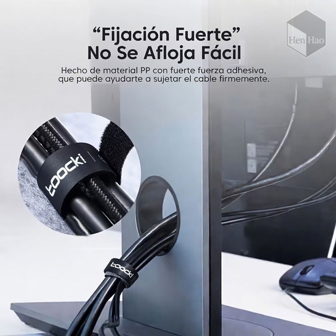 Cinta organizadora de cables con velcro 5 m