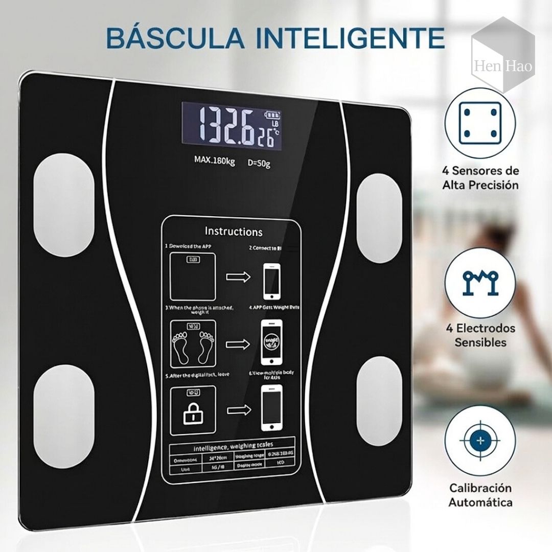 Balanza electrónica inteligente con app Bluetooth