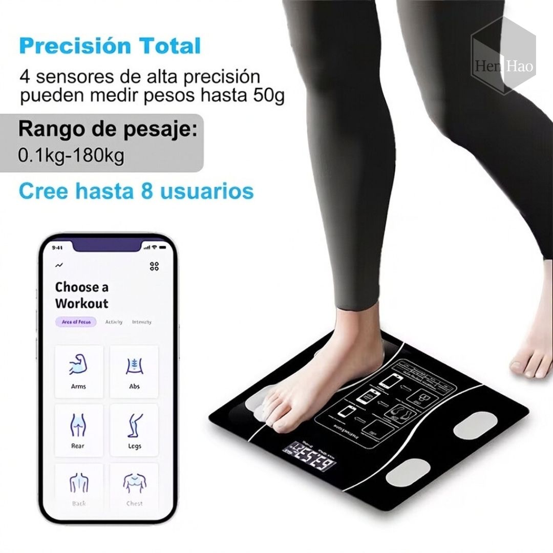 Balanza electrónica inteligente con app Bluetooth