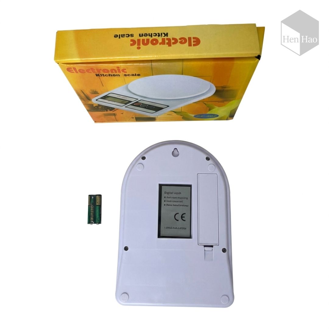 Balanza gramera digital de cocina hasta 10 kg con pantalla LCD