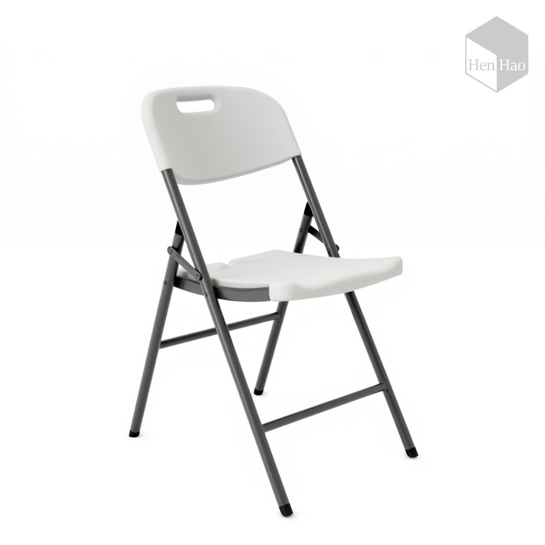 Silla plegable con estructura metálica reforzada