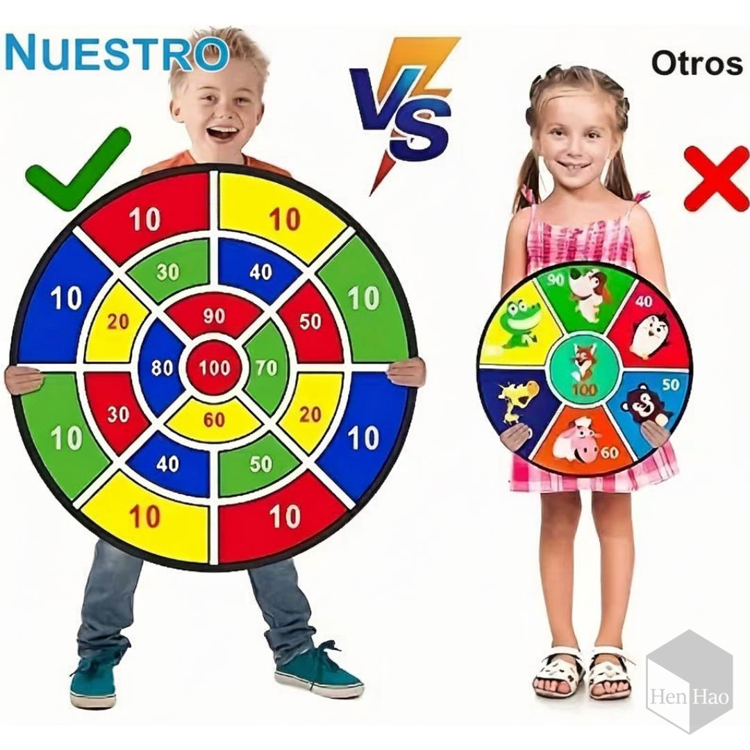 Diana gigante de puntería con velcro 74 × 74 cm