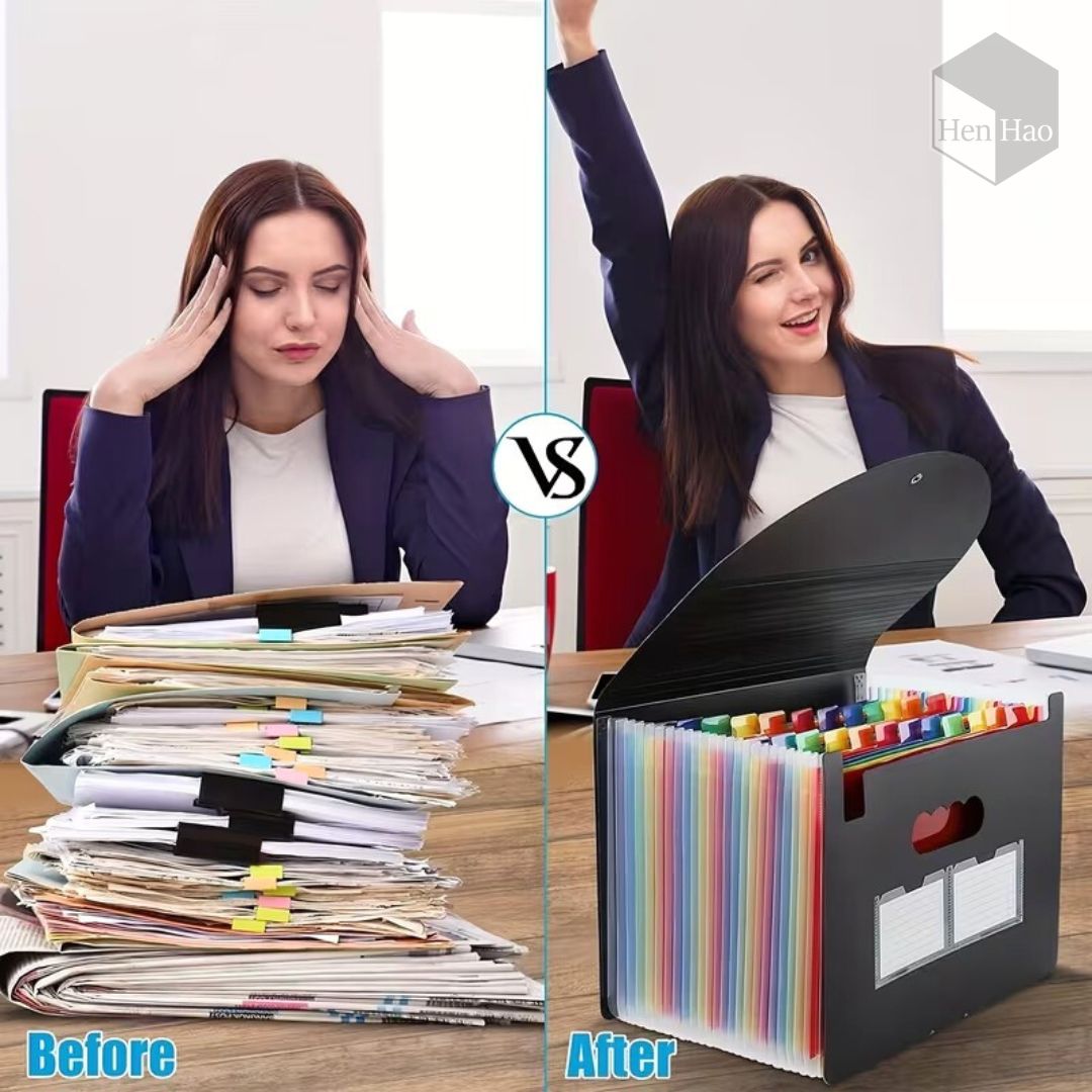 Archivador acordeón expandible de 25 compartimentos