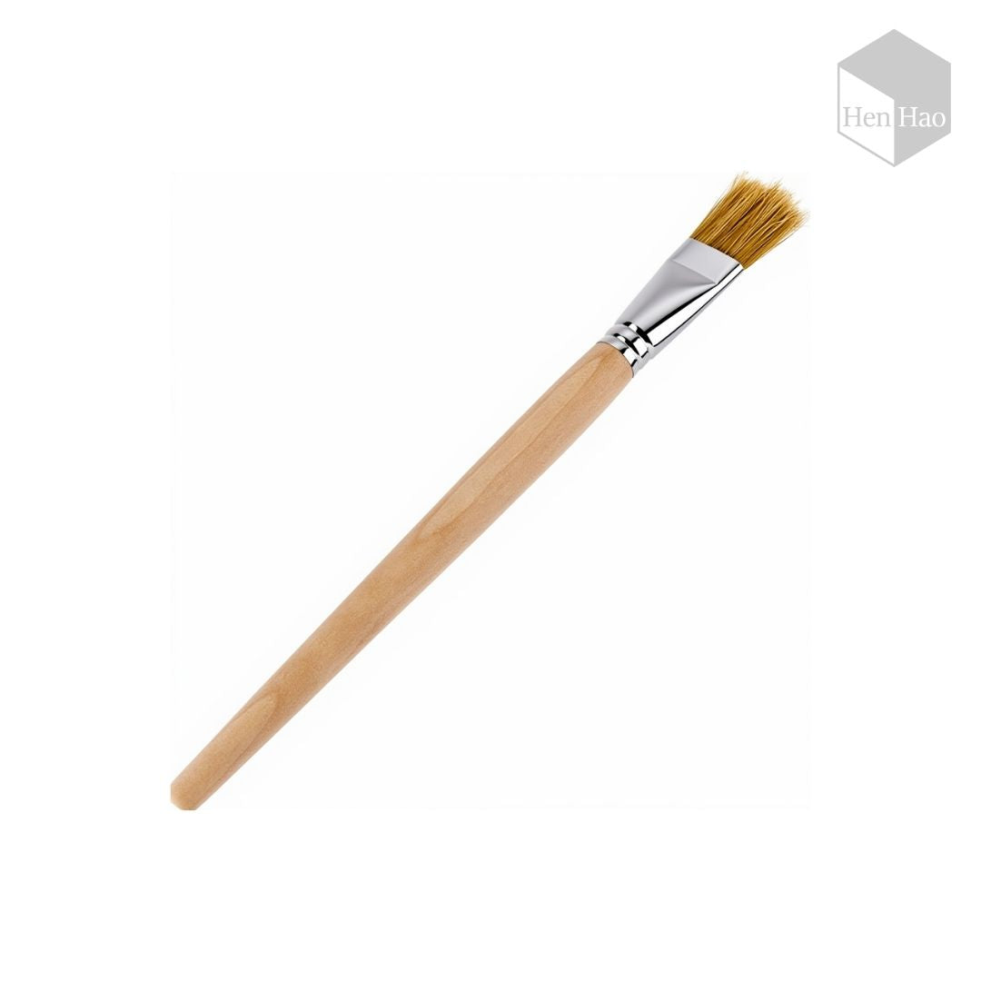 Set de 16 pinceles de madera para pintura al óleo con cerdas de jabalí