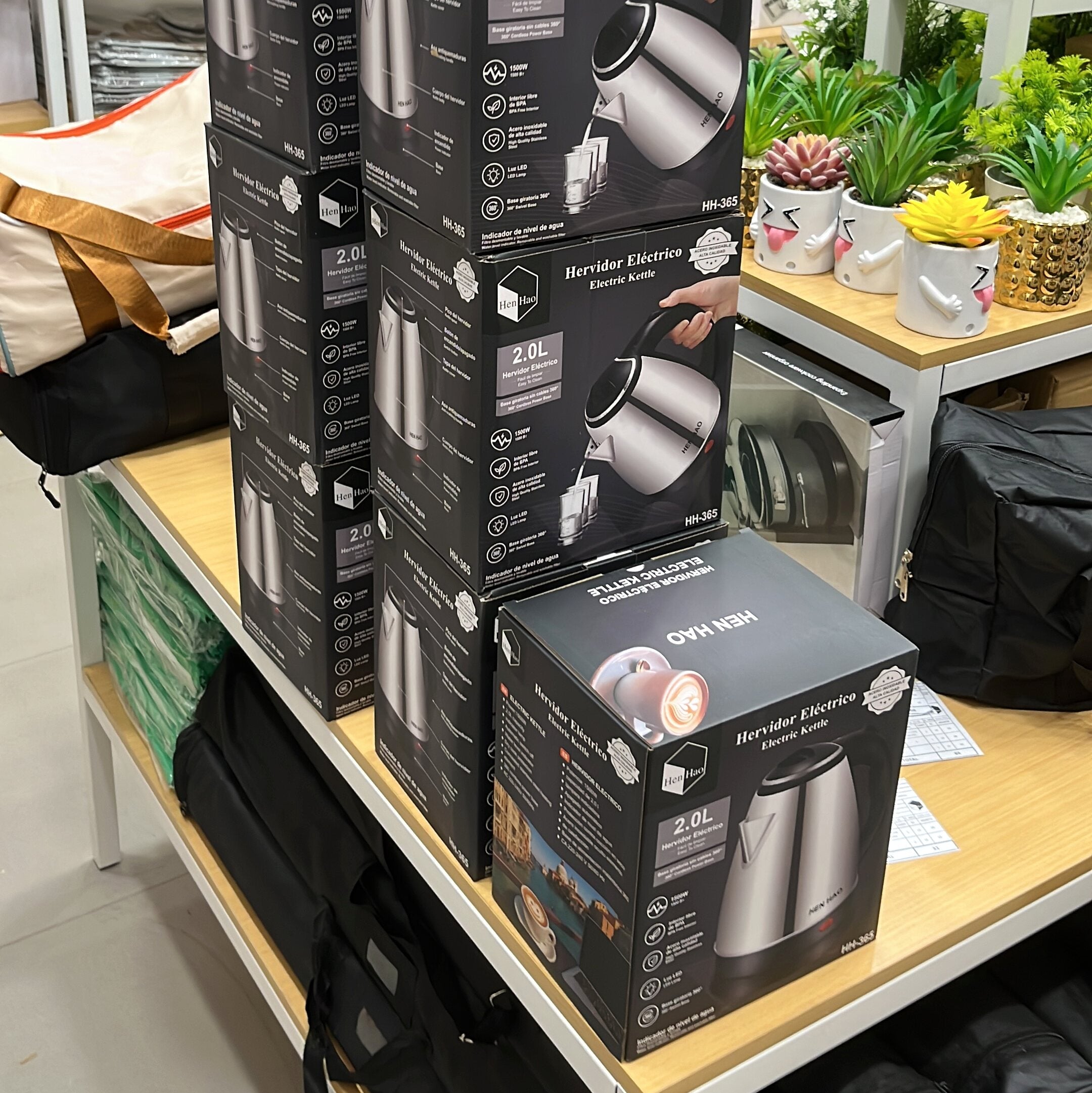 Hervidor eléctrico 2 L de acero inoxidable